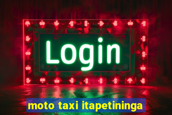 moto taxi itapetininga